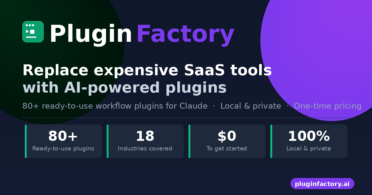 Plugin Factory | AI-Powered Plugins for Claude Cowork